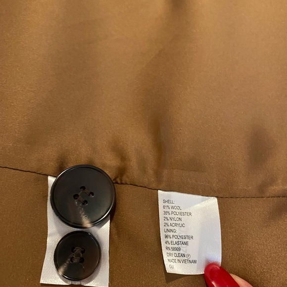 Alex Marie Camel Wool Coat - Picture 12 of 13